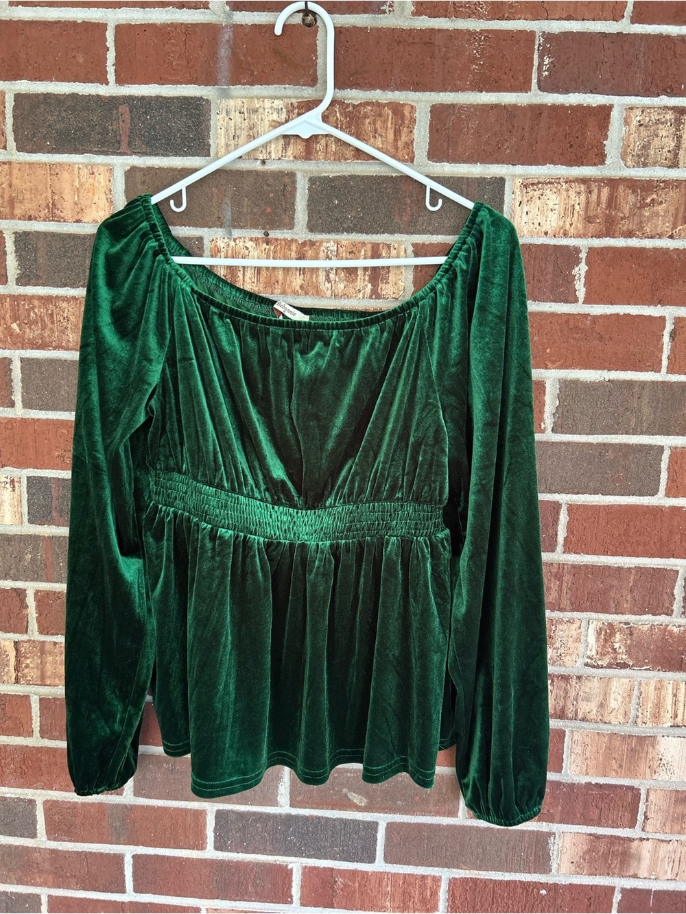 Renaissance Top Ren Faire Women’s Medium Emerald Green Velvet Romantic Elven